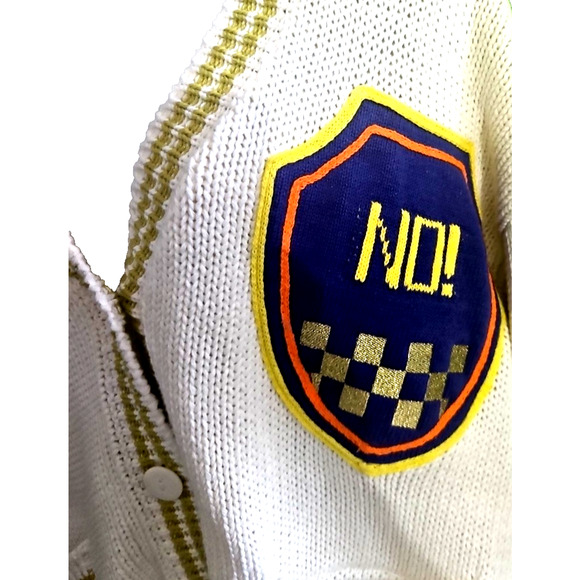 NO! Jeans Sz 3 Cardigan Sweater Lined Cotton Ramie - Picture 2 of 11